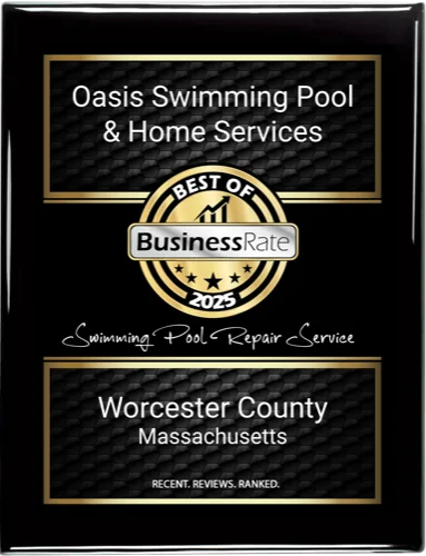Best of BusinessRate 2025 award for Swimming Pool Repair Service, Worcester County Massachusetts